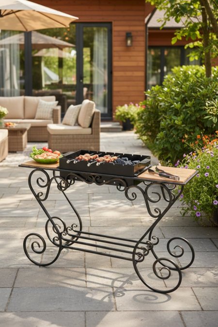 جريل مشاوي حديد بتصميم كلاسيكي فاخر